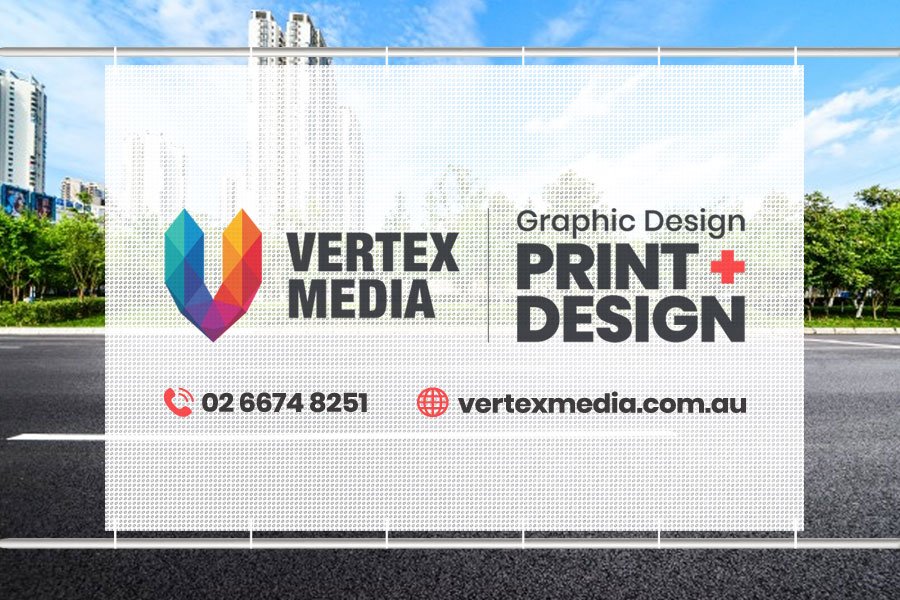 Banner Printing - Vinyl Mesh Banners | Discount Price - Australia Wide Fast Delivery | Vertex Media Signage