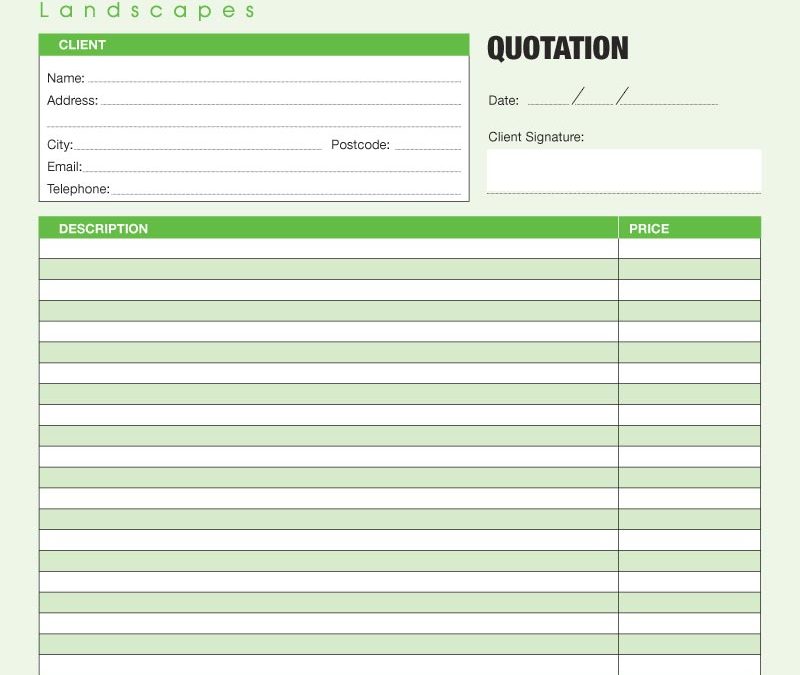Q09-A4P Template | Quotation Book Custom Design by VERTEX MEDIA