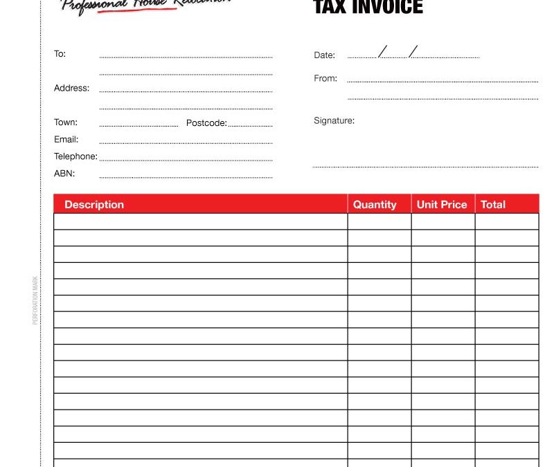 T04-A4P Template | Tax Invoice Book Design by VERTEX MEDIA