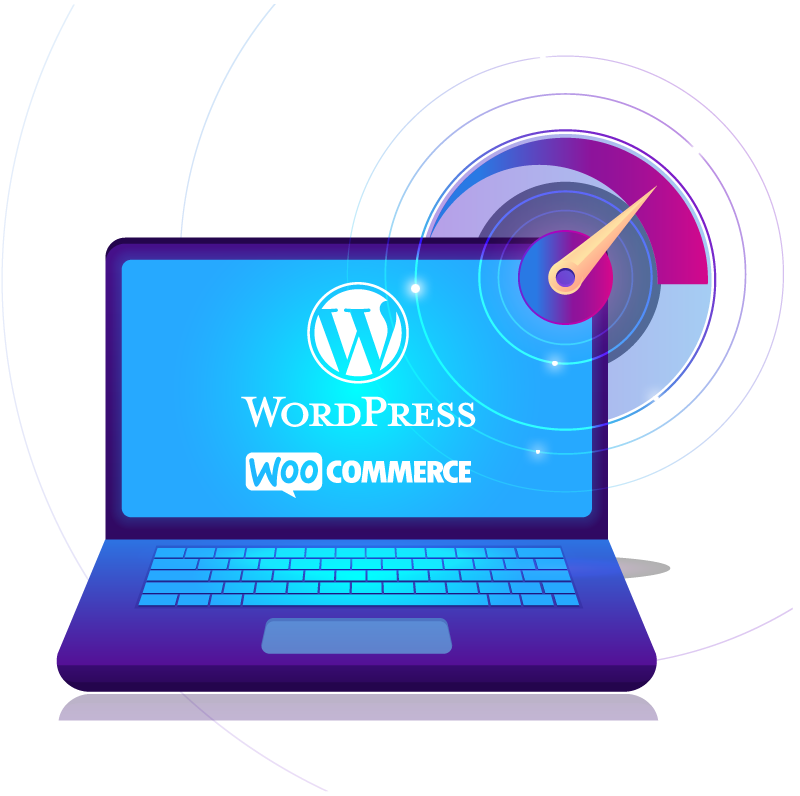 high-speed WordPress hosting service icon.