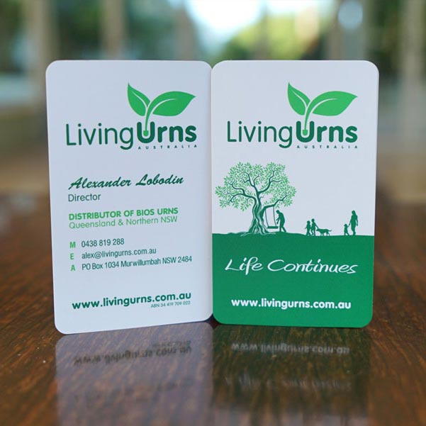 Discount Business Quality Business Cards | Discount printing Australia | Express delivery Australia wide | Premium quality die-cut rounded corner cards.