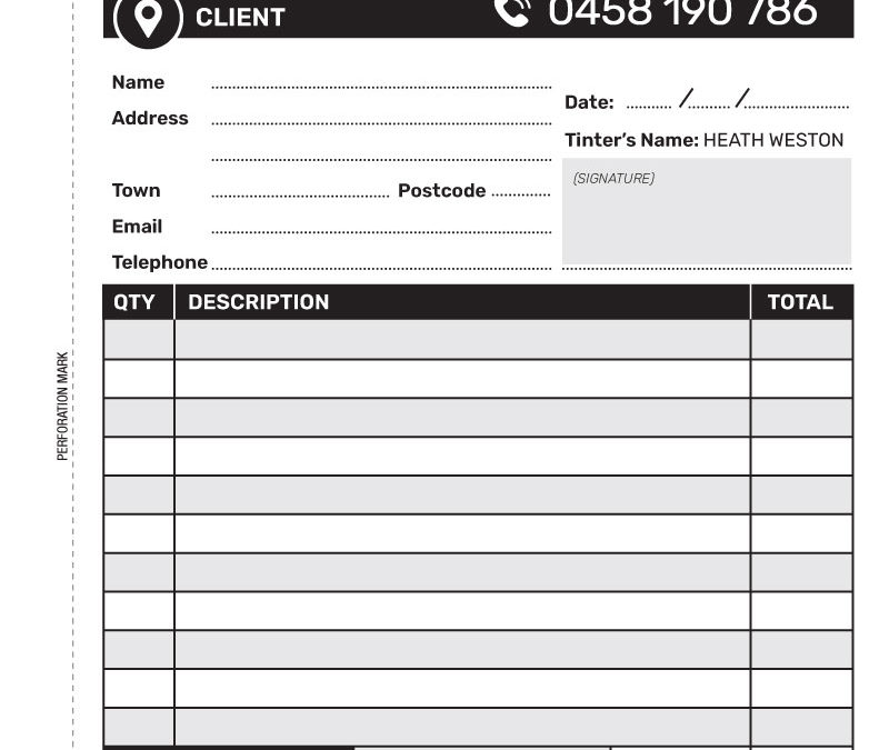 T04-A5P Template - Tax Invoice Book - Custom designed by VERTEX MEDIA