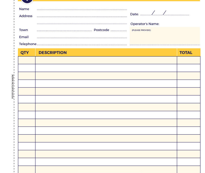 T08-A4P Template Tax Invoice book Custom Design by VERTEX MEDIA