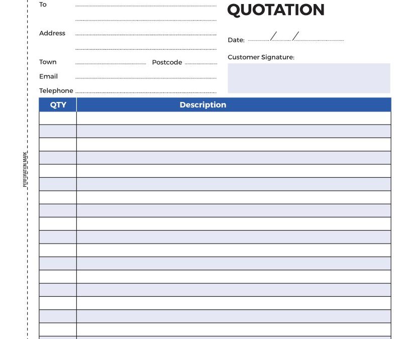 Q11-A4P Template | Quotation Book Custom Design by VERTEX MEDIA