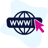 Domain name registration service icon