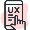 Intuitive user experience ux icon