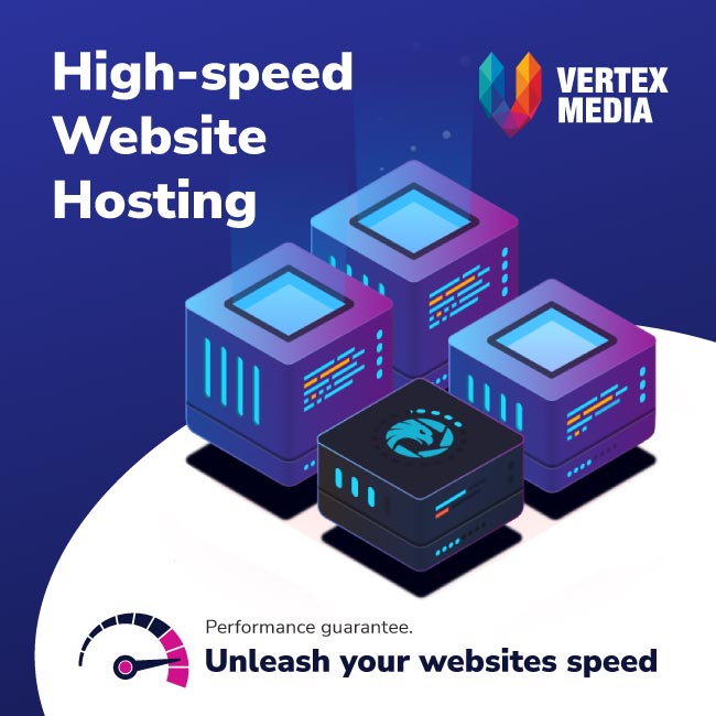 High-speed Website Hosting Advert for Blog